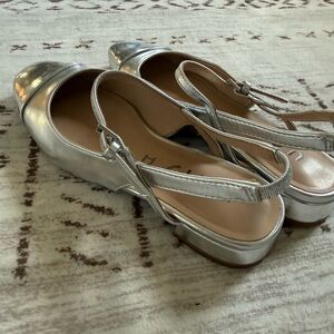 Unisa Metallic Slingback Heels